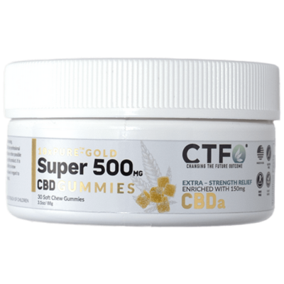 10xPURE™-GOLD Super 500 Gummies Enriched With 150mg of CBDa